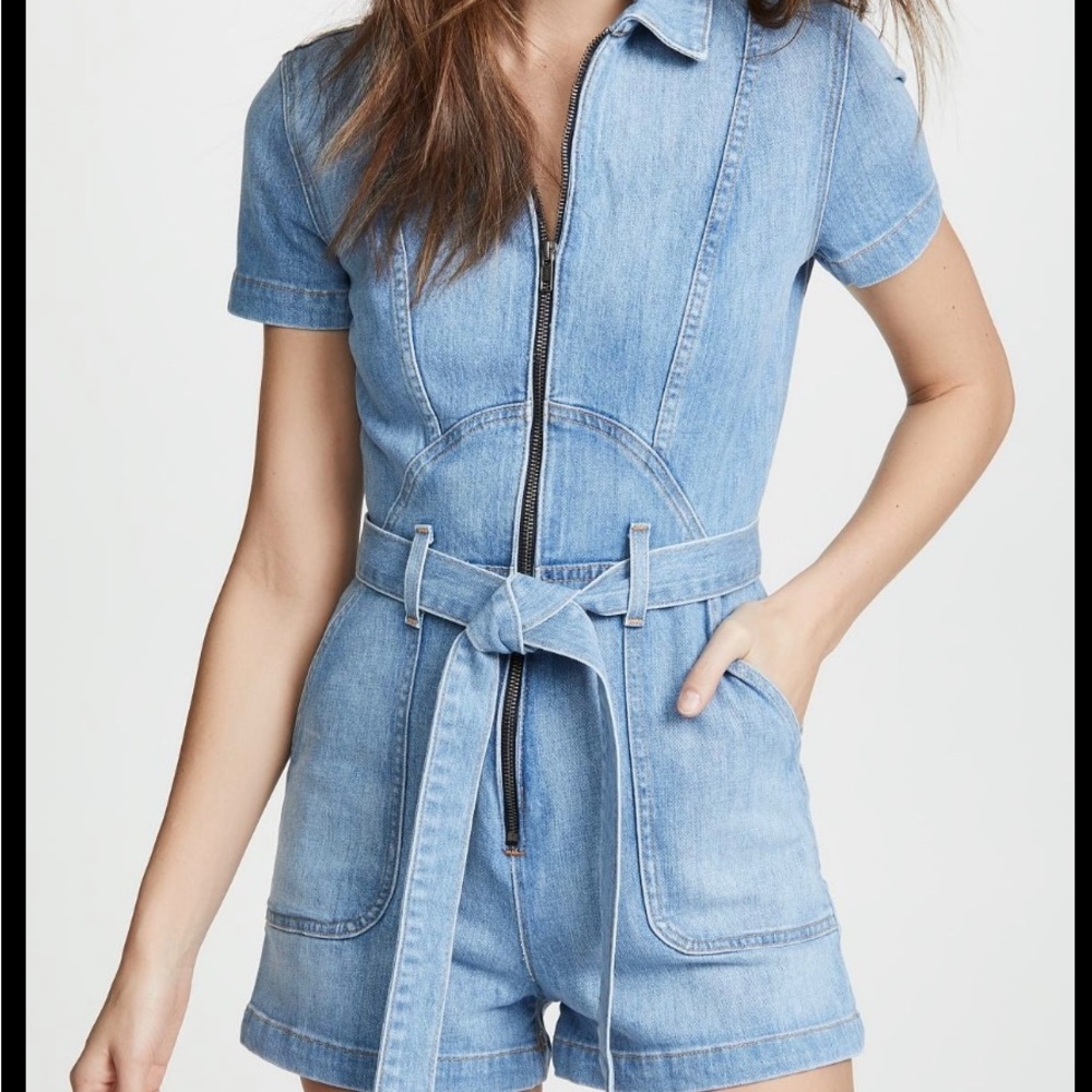 Alice + Olivia Denim Romper